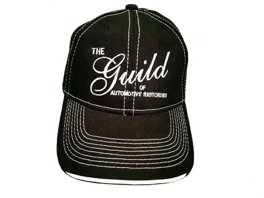 Guild Embroidered Logo Cap - Deluxe Chino Twill - Black